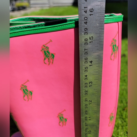 Ralph Lauren pink Perla rainboots Wmn 6B - Picture 3 of 12